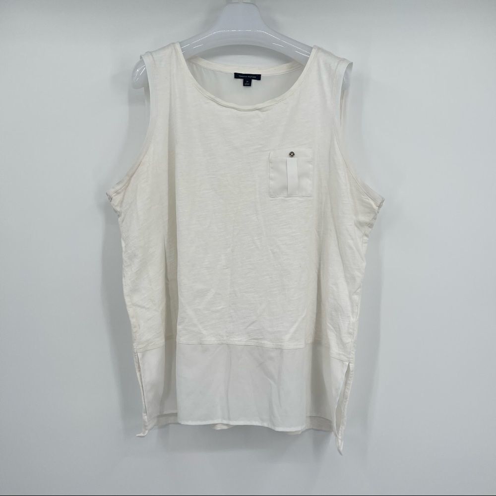 Tommy Hilfiger Women’s Pocket Tank w/ Sheer Size 2X